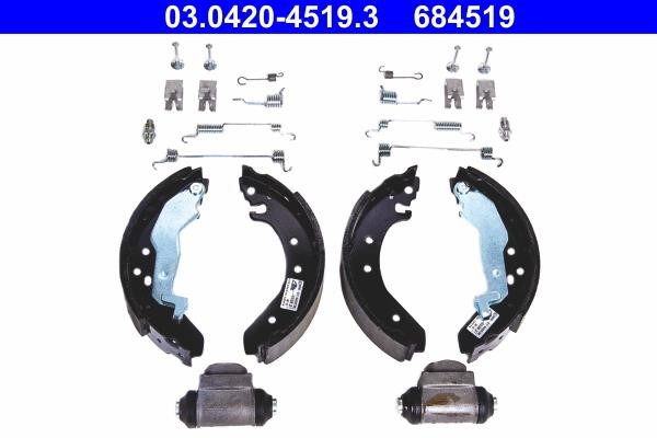 Ate 03.0420-4519.3 Brake shoe set 03042045193: Buy near me in Poland at 2407.PL - Good price!