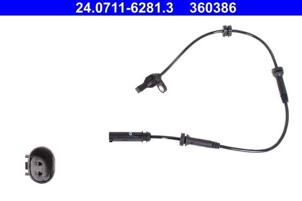 Ate 24.0711-6281.3 Sensor ABS 24071162813: Buy near me in Poland at 2407.PL - Good price!