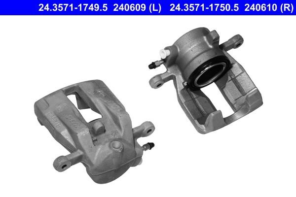 Ate 24.3571-1750.5 Brake caliper front right 24357117505: Buy near me in Poland at 2407.PL - Good price!