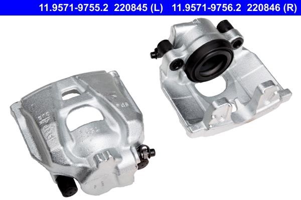 Ate 11.9571-9756.2 Brake caliper front right 11957197562: Buy near me in Poland at 2407.PL - Good price!