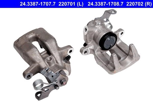 Ate 24.3387-1708.7 Brake caliper rear right 24338717087: Buy near me in Poland at 2407.PL - Good price!