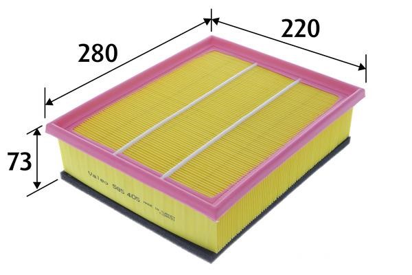Valeo 585405 Filtr powietrza 585405: Dobra cena w Polsce na 2407.PL - Kup Teraz!