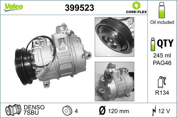 Valeo 399523 Kompresor klimatyzacji 399523: Dobra cena w Polsce na 2407.PL - Kup Teraz!