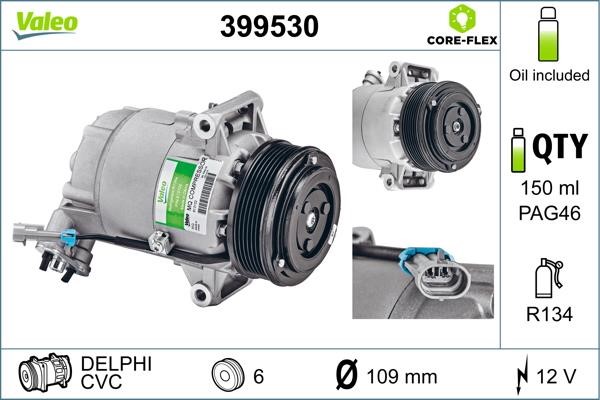 Valeo 399530 Compressor, air conditioning 399530: Buy near me in Poland at 2407.PL - Good price!