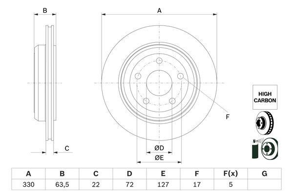 Bosch 0 986 479 G84 Диск гальмівний 0986479G84: Купити у Польщі - Добра ціна на 2407.PL!