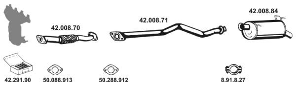 Eberspaecher 422025 Exhaust system 422025: Buy near me in Poland at 2407.PL - Good price!