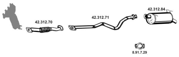 Eberspaecher 422037 Muffler assy 422037: Buy near me in Poland at 2407.PL - Good price!