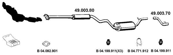 Eberspaecher 492098 Exhaust system 492098: Buy near me in Poland at 2407.PL - Good price!