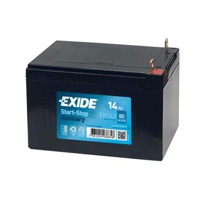 Exide EK143 Battery Exide 12V 14AH 80A(EN) L+ EK143: Buy near me in Poland at 2407.PL - Good price!