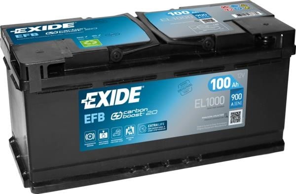 Exide EL1000 Акумулятор Exide EFB Start-Stop 12В 100Аг 900А(EN) R+ EL1000: Приваблива ціна - Купити у Польщі на 2407.PL!