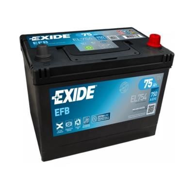 Exide EL754 Акумулятор Exide EFB 12В 75Аг 750А(EN) R+ EL754: Купити у Польщі - Добра ціна на 2407.PL!