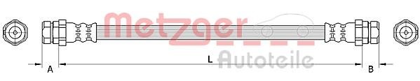 Metzger 4111524 Тормозной шланг 4111524: Отличная цена - Купить в Польше на 2407.PL!