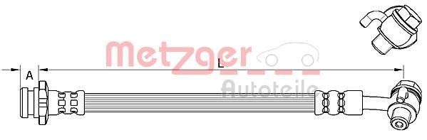 Metzger 4111584 Przewód hamulcowy elastyczny 4111584: Atrakcyjna cena w Polsce na 2407.PL - Zamów teraz!