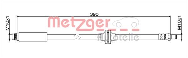 Metzger 4111627 Brake Hose 4111627: Buy near me in Poland at 2407.PL - Good price!