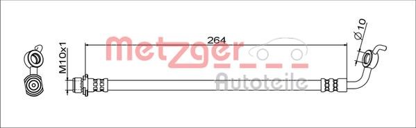 Metzger 4111719 Тормозной шланг 4111719: Отличная цена - Купить в Польше на 2407.PL!