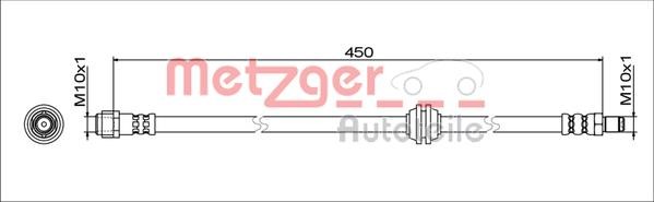 Metzger 4111775 Brake Hose 4111775: Buy near me in Poland at 2407.PL - Good price!