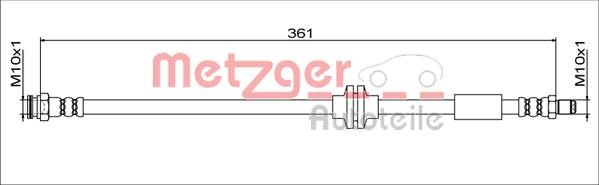 Metzger 4111779 Brake Hose 4111779: Buy near me in Poland at 2407.PL - Good price!