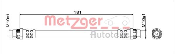 Metzger 4111797 Bremsschlauch 4111797: Bestellen Sie in Polen zu einem guten Preis bei 2407.PL!