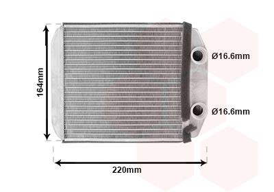 Van Wezel 43016701 Радиатор отопителя салона 43016701: Отличная цена - Купить в Польше на 2407.PL!