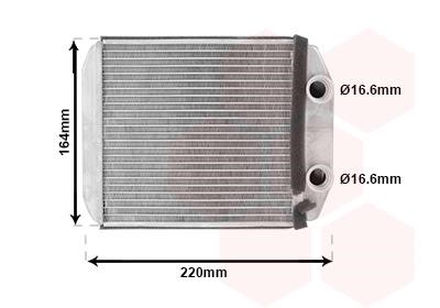 Van Wezel 43016701 Nagrzewnica ogrzewania kabiny 43016701: Dobra cena w Polsce na 2407.PL - Kup Teraz!