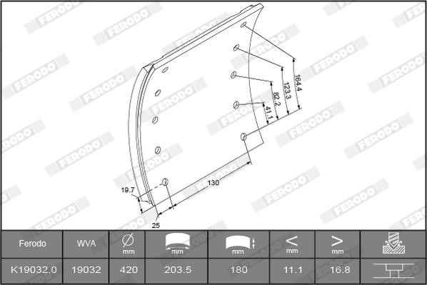 Ferodo K19032.2-F3744 Okładziny hamulcowe, komplet K190322F3744: Dobra cena w Polsce na 2407.PL - Kup Teraz!