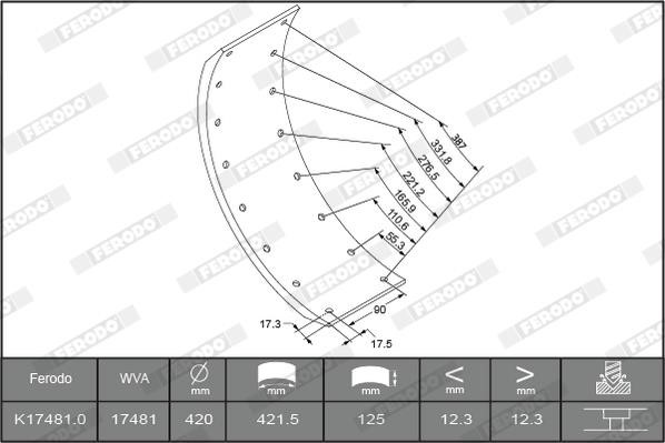 Ferodo K17481.2-F3656 Okładziny hamulcowe, komplet K174812F3656: Dobra cena w Polsce na 2407.PL - Kup Teraz!