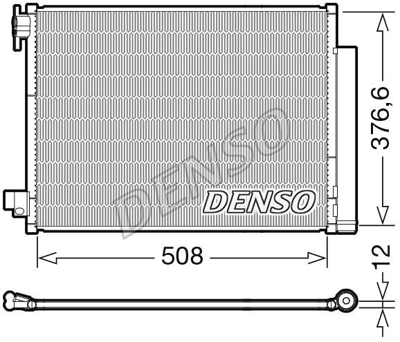 DENSO DCN23052 Радіатор кондиціонера (Конденсатор) DCN23052: Приваблива ціна - Купити у Польщі на 2407.PL!