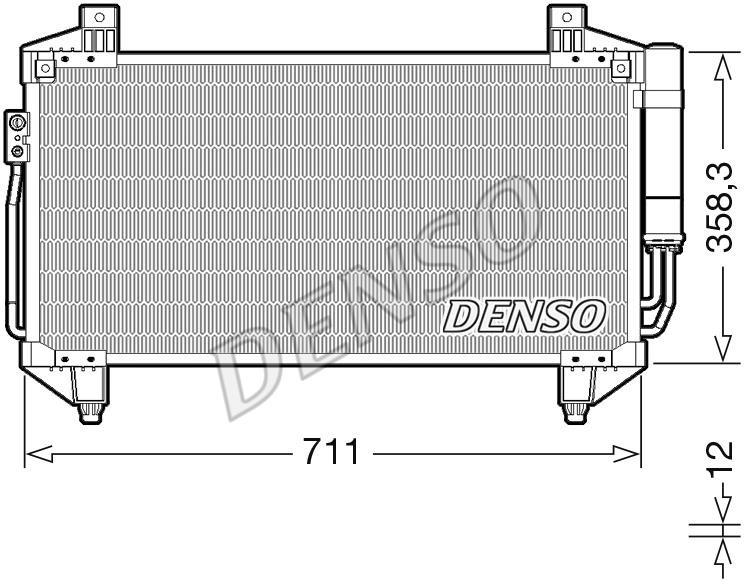 DENSO DCN45011 Радіатор кондиціонера (Конденсатор) DCN45011: Приваблива ціна - Купити у Польщі на 2407.PL!