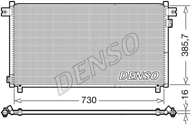DENSO DCN46033 Радиатор кондиционера (Конденсатор) DCN46033: Отличная цена - Купить в Польше на 2407.PL!