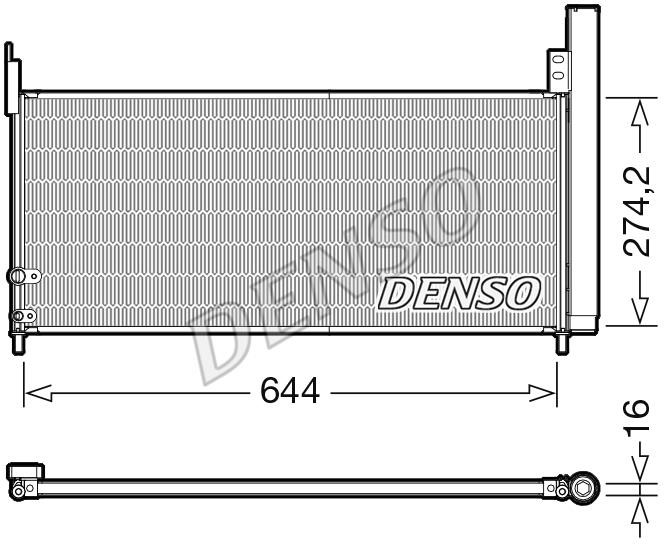 DENSO DCN50116 Радіатор кондиціонера (Конденсатор) DCN50116: Приваблива ціна - Купити у Польщі на 2407.PL!