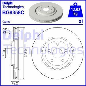 Delphi BG9358C Brake disc BG9358C: Buy near me in Poland at 2407.PL - Good price!