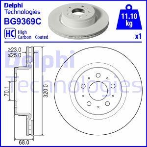 Delphi BG9369C Brake disc BG9369C: Buy near me in Poland at 2407.PL - Good price!