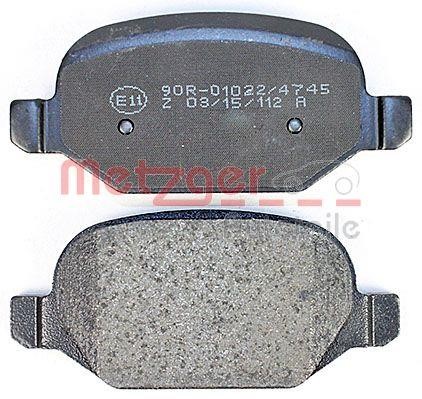 Brake Pad Set, disc brake Metzger 1170818