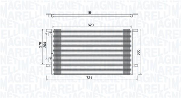 Magneti marelli 350203918000 Condenser, air conditioning 350203918000: Buy near me in Poland at 2407.PL - Good price!