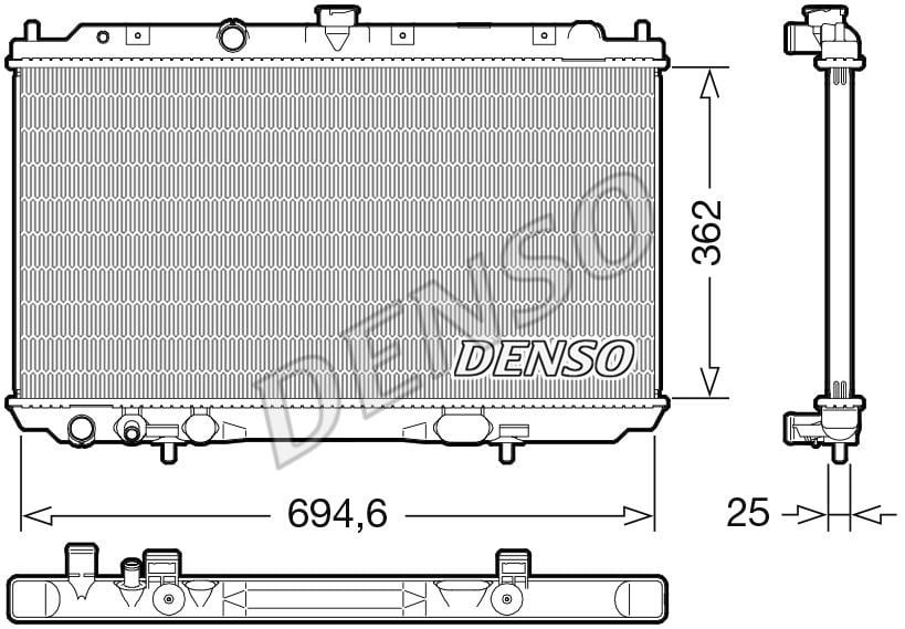 DENSO DRM46073 Radiator, engine cooling DRM46073: Buy near me in Poland at 2407.PL - Good price!