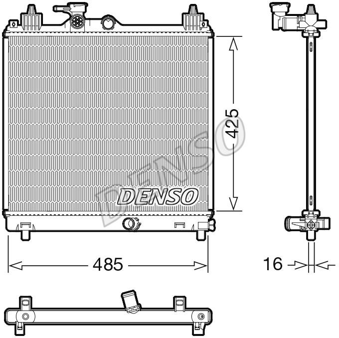DENSO DRM47042 Radiator, engine cooling DRM47042: Buy near me at 2407.PL in Poland at an Affordable price!