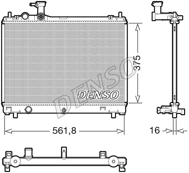 DENSO DRM47044 Radiator, engine cooling DRM47044: Buy near me at 2407.PL in Poland at an Affordable price!