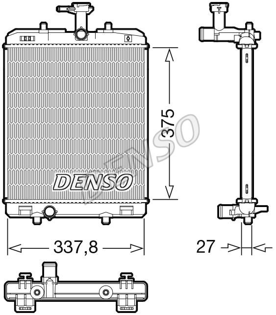DENSO DRM50134 Radiator, engine cooling DRM50134: Buy near me in Poland at 2407.PL - Good price!