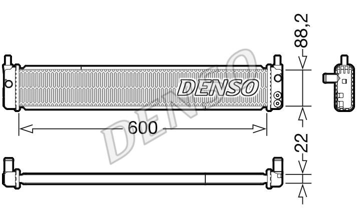 DENSO DRM50135 Радиатор охлаждения двигателя DRM50135: Отличная цена - Купить в Польше на 2407.PL!