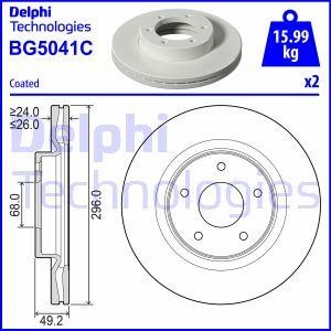 Delphi BG5041C Brake disc BG5041C: Buy near me in Poland at 2407.PL - Good price!