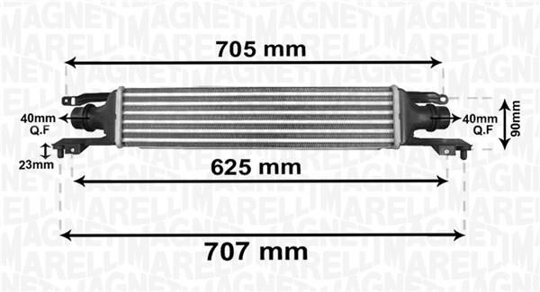 Magneti marelli 351319204120 Intercooler, charger 351319204120: Buy near me in Poland at 2407.PL - Good price!