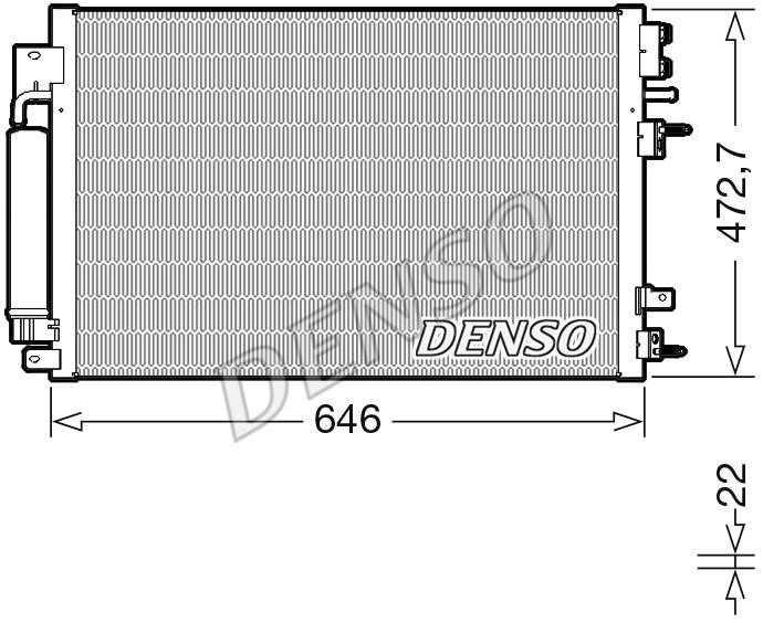 DENSO DCN13022 Cooler Module DCN13022: Buy near me in Poland at 2407.PL - Good price!