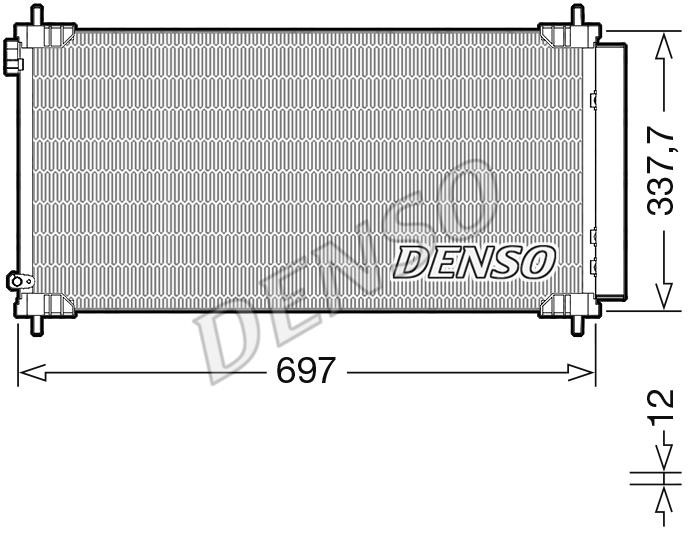 DENSO DCN50120 Радиатор кондиционера (Конденсатор) DCN50120: Купить в Польше - Отличная цена на 2407.PL!