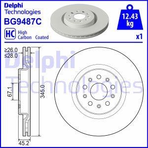 Delphi BG9487C Brake disc BG9487C: Buy near me in Poland at 2407.PL - Good price!