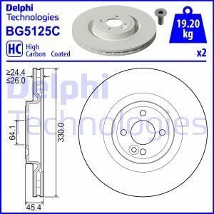Delphi BG5125C Brake disc BG5125C: Buy near me in Poland at 2407.PL - Good price!