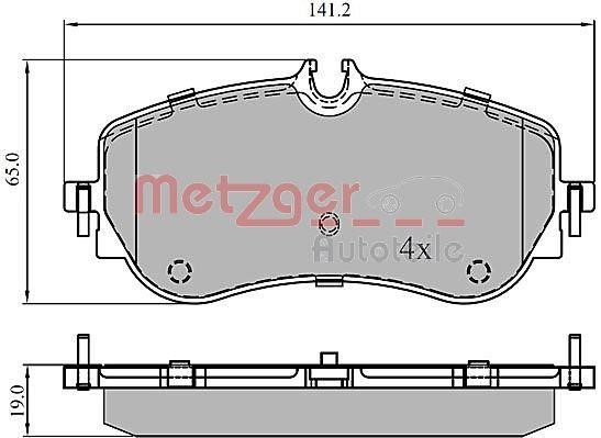 Metzger 1170905 Brake Pad Set, disc brake 1170905: Buy near me at 2407.PL in Poland at an Affordable price!