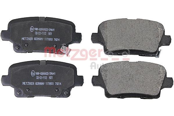 Metzger 1170931 Brake Pad Set, disc brake 1170931: Buy near me in Poland at 2407.PL - Good price!