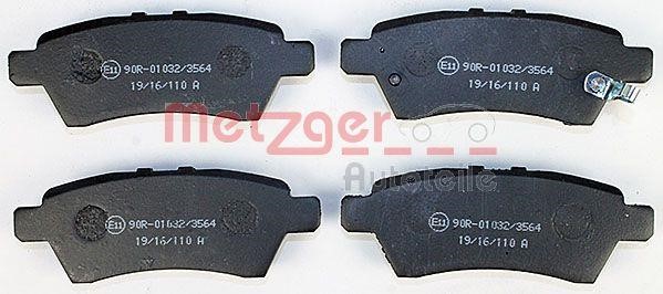 Metzger 1170825 Тормозные колодки дисковые, комплект 1170825: Отличная цена - Купить в Польше на 2407.PL!