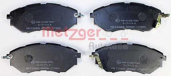 Metzger 1170841 Тормозные колодки дисковые, комплект 1170841: Отличная цена - Купить в Польше на 2407.PL!