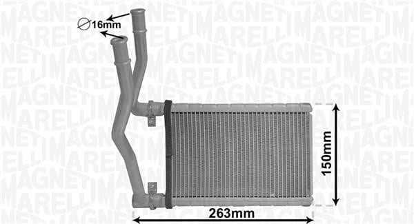 Magneti marelli 350218490000 Heat exchanger, interior heating 350218490000: Buy near me at 2407.PL in Poland at an Affordable price!